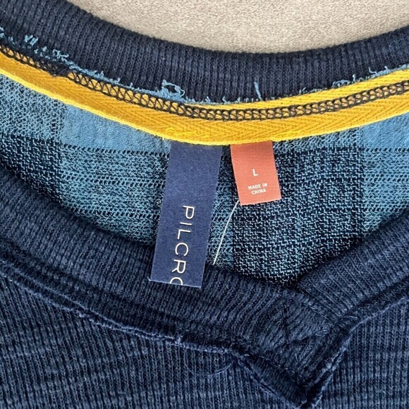 Pilcro Womens Size L Blue Plaid Cotton High Low Pullover NEW Tunic Sweatshirt - Picture 11 of 15